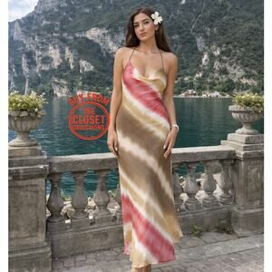 ZARA Cowl Neck Maxi Dress NWT